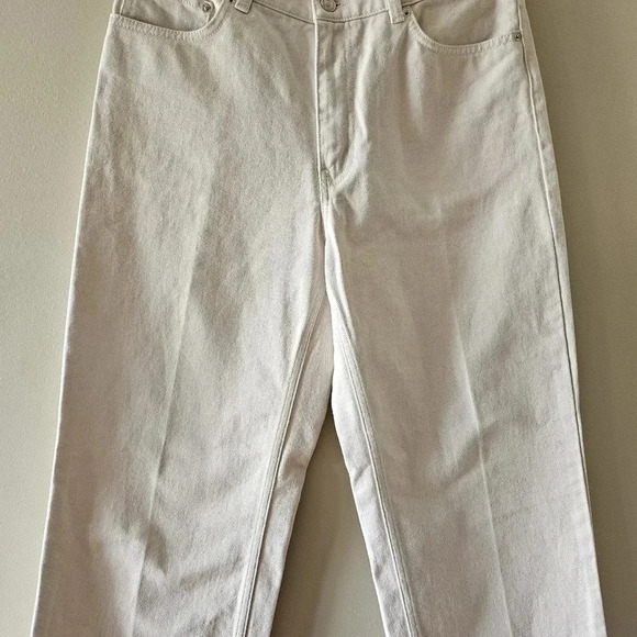 Wood Wood Ilo Straight Leg Classic Denim  Women's Jeans Size 31W 32L Off White. - Picture 9 of 16